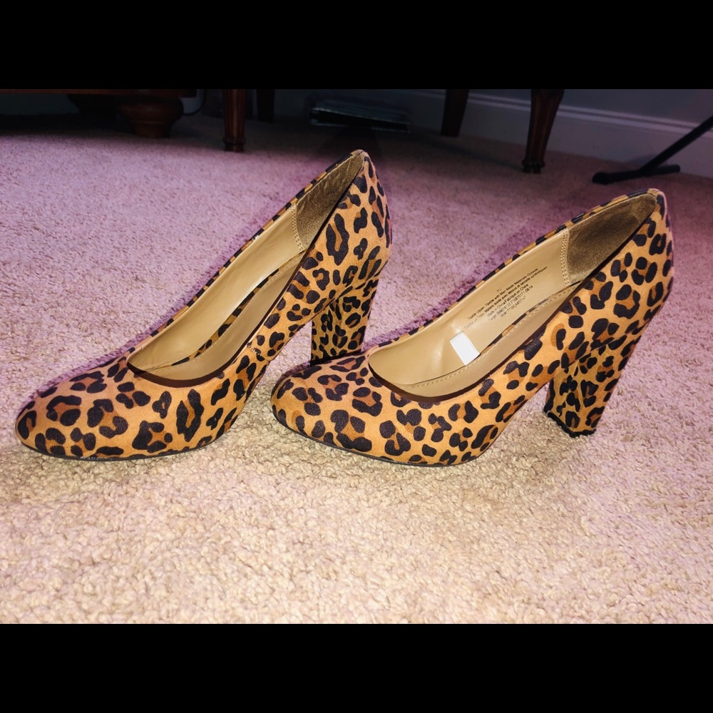 Leopard heels